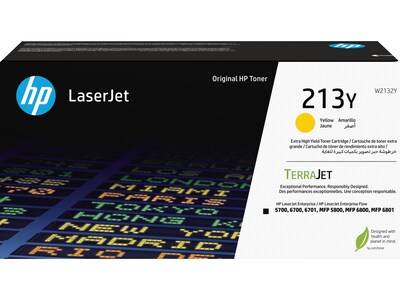 HP 213Y Yellow Extra High Yield Toner Cartridge (W2132Y)