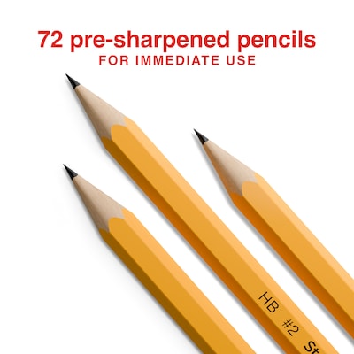 Staples Golf Pre-Sharpened Wooden Pencil, 2.2mm, #2 Medium Lead, 144/Box (ST63545)