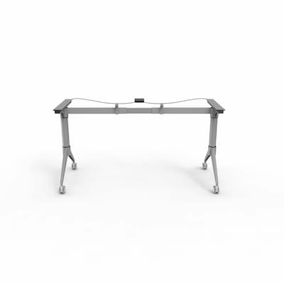 Lorell Spry Nesting Training Table Base, With Wheels, Silver (LLR60758)