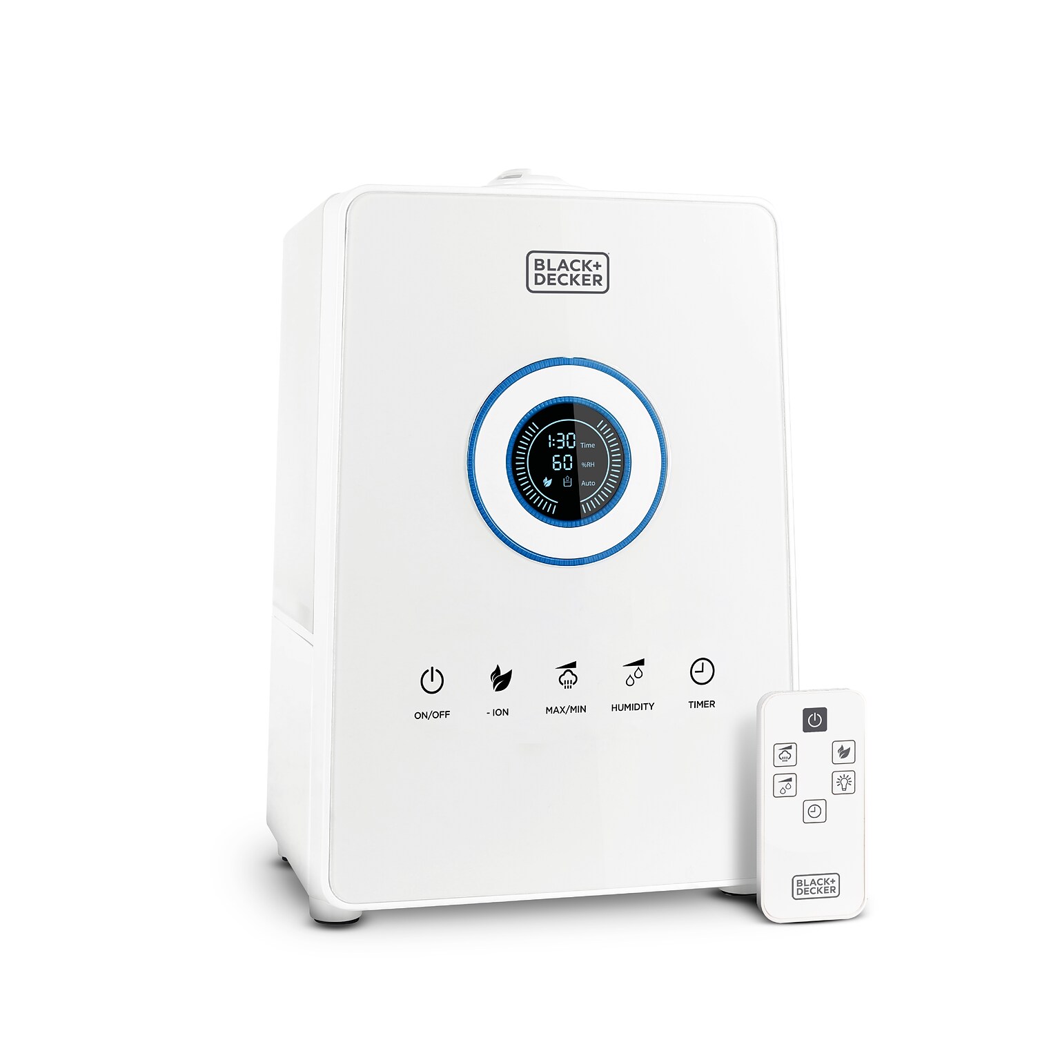 Black & Decker Ultrasonic Cool Mist Tabletop Humidifier, 1.45-Gallon, For Rooms up to 600 sq. ft., White (BUHDR055)