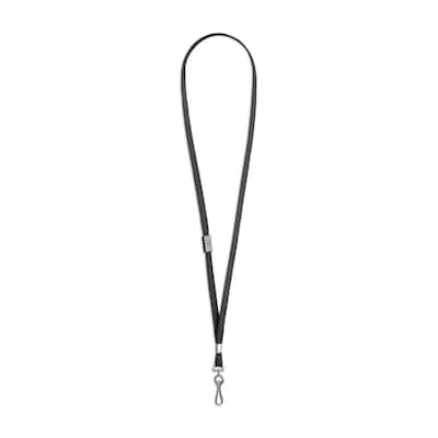Staples Breakaway ID Badge Lanyards, Black (18910)