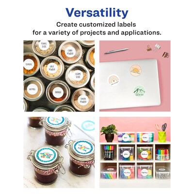 Avery Laser/Inkjet Round Multipurpose Labels, 3" Dia., 150 Labels/Pack  (94513)