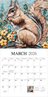 2026 BrownTrout Barnyard Friends 12" x 12" Monthly Wall Calendar (9781773728636)