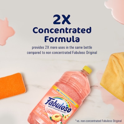 Fabuloso Multi-Purpose Cleaner Bottle, Peach Scent, 56 fl oz. (24657447)