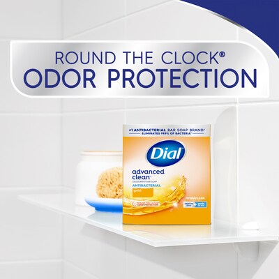 Dial Advanced Clean Antibacterial Bar Soap, Gold Scent, 36/Carton (00052336926172)