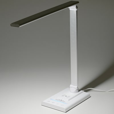 Excello Global Products Wellness Series LED Desk Lamp, 16", White (EGP-DL-10-WHT)