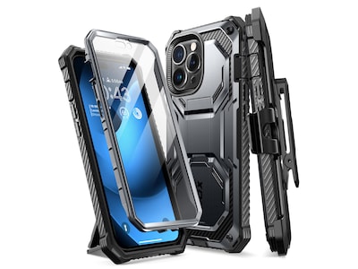 i-Blason ArmorBox Black Rugged Case for iPhone 14 Pro Max (iPhone2022Pro-6.7-Armorbox-SP-Black)