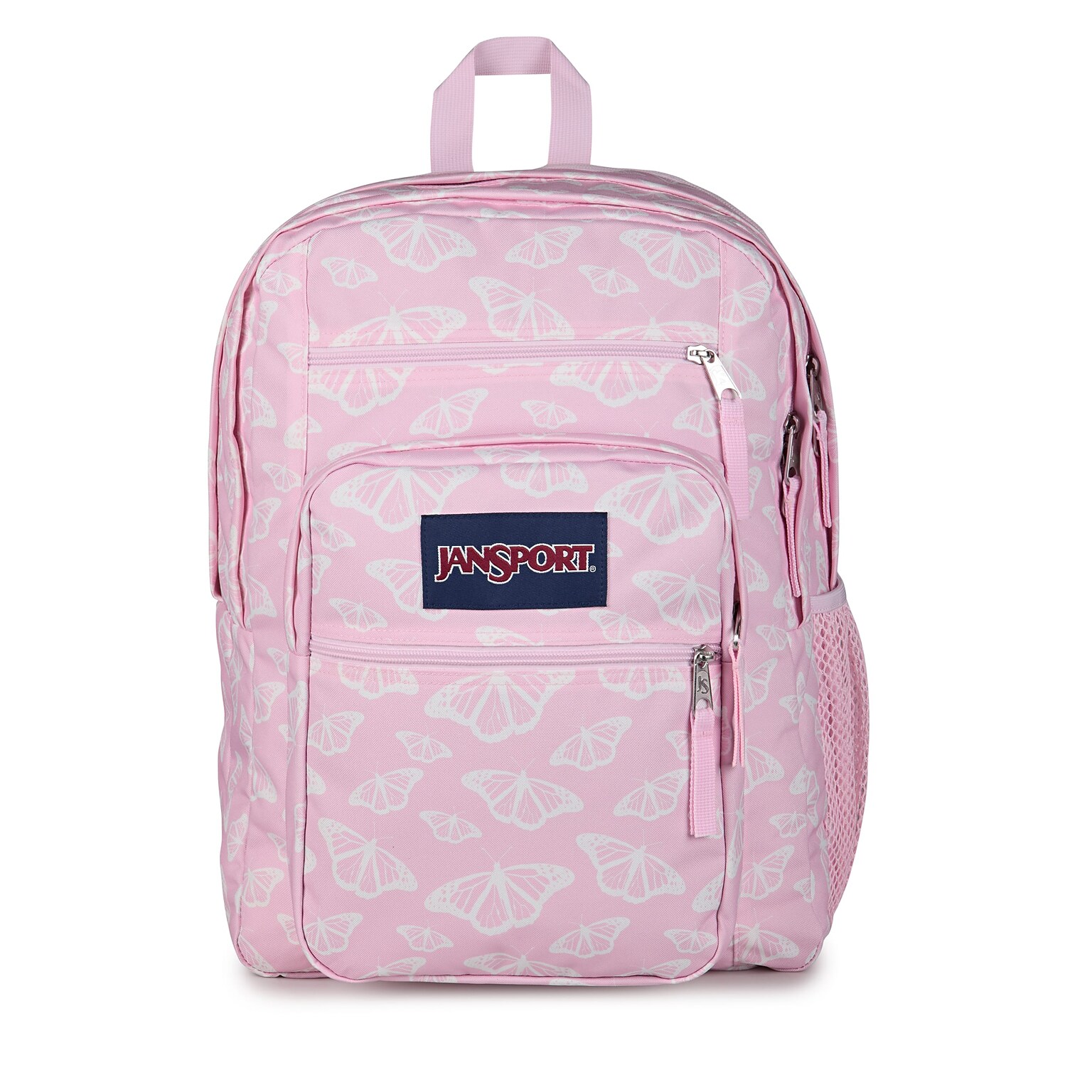 JanSport Big Student Laptop Compatible Backpack, Large, Flutter By Pink (JS0A47JKA4V)