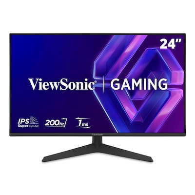 ViewSonic 24 FHD 200Hz LCD AMD FreeSync Gaming Monitor, Built-In Speakers, HDR10, Black (VX2429)