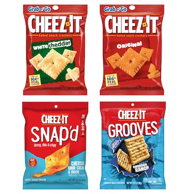 Cheez-It Baked Snack Crackers Variety Pack, 36/Carton (KEE12381)