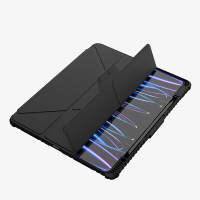 SaharaCase Heavy Duty Folio Case for 13" Apple iPad Pro M4 (2024), Scorpion Black (TB00378)