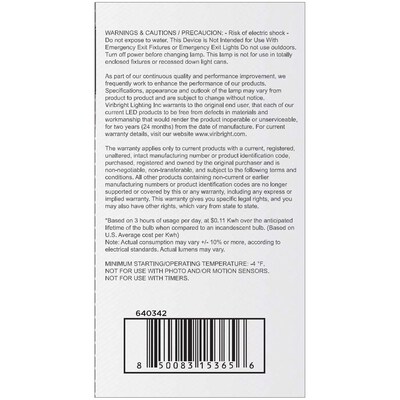 Viribright 9 Watts Selectable LED Household Bulb (640342)