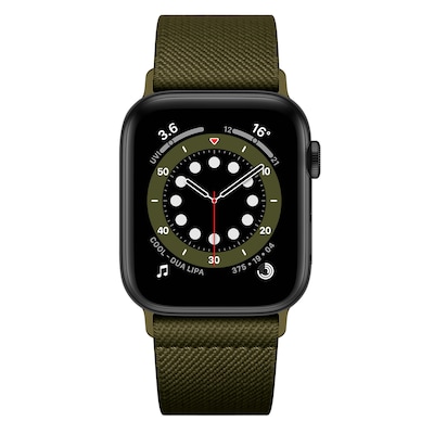 LAX Nylon Mesh Band for Apple Watch, Dark Green