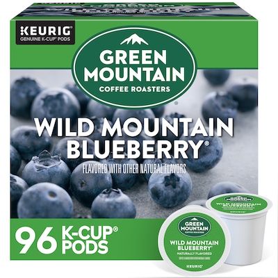 Green Mountain Wild Mountain Blueberry Coffee Keurig® K-Cup® Pods, Light Roast, 96/Carton (67832)