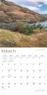 2025 BrownTrout Rocky Mountain Wilderness 12" x 12" Monthly  Wall Calendar (9781975475628)
