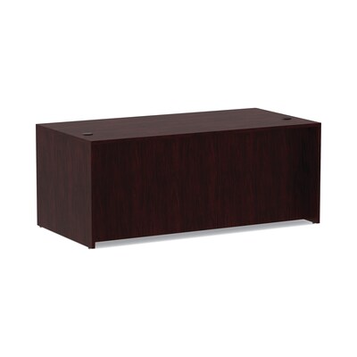 Alera™ Valencia Series Executive Suites in Mahogany, Straight Front Desk Shells, 72"W