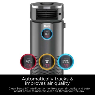 Shark 3-in-1  HEPA Tower Air Purifier, Black (HC501)