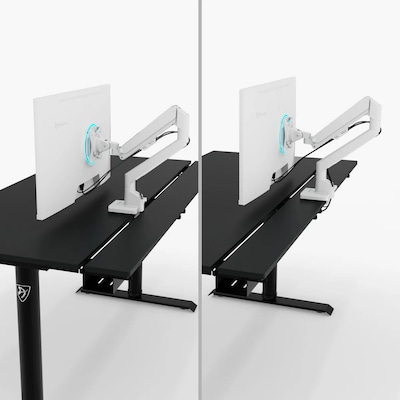 Arozzi Arena Nordico 55"W Electric Adjustable Standing Desk, Black (ARENANRDBKBK)