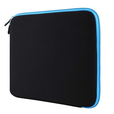 Vangoddy Neoprene Laptop Sleeve for 12" Laptop, Black/Blue