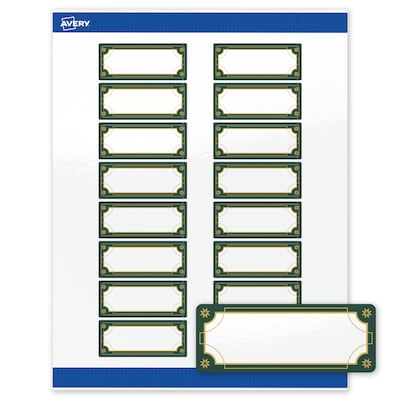 Avery Rectangle Multipurpose Labels, 1 x 2-5/8, White, 160/Pack (19479370387)
