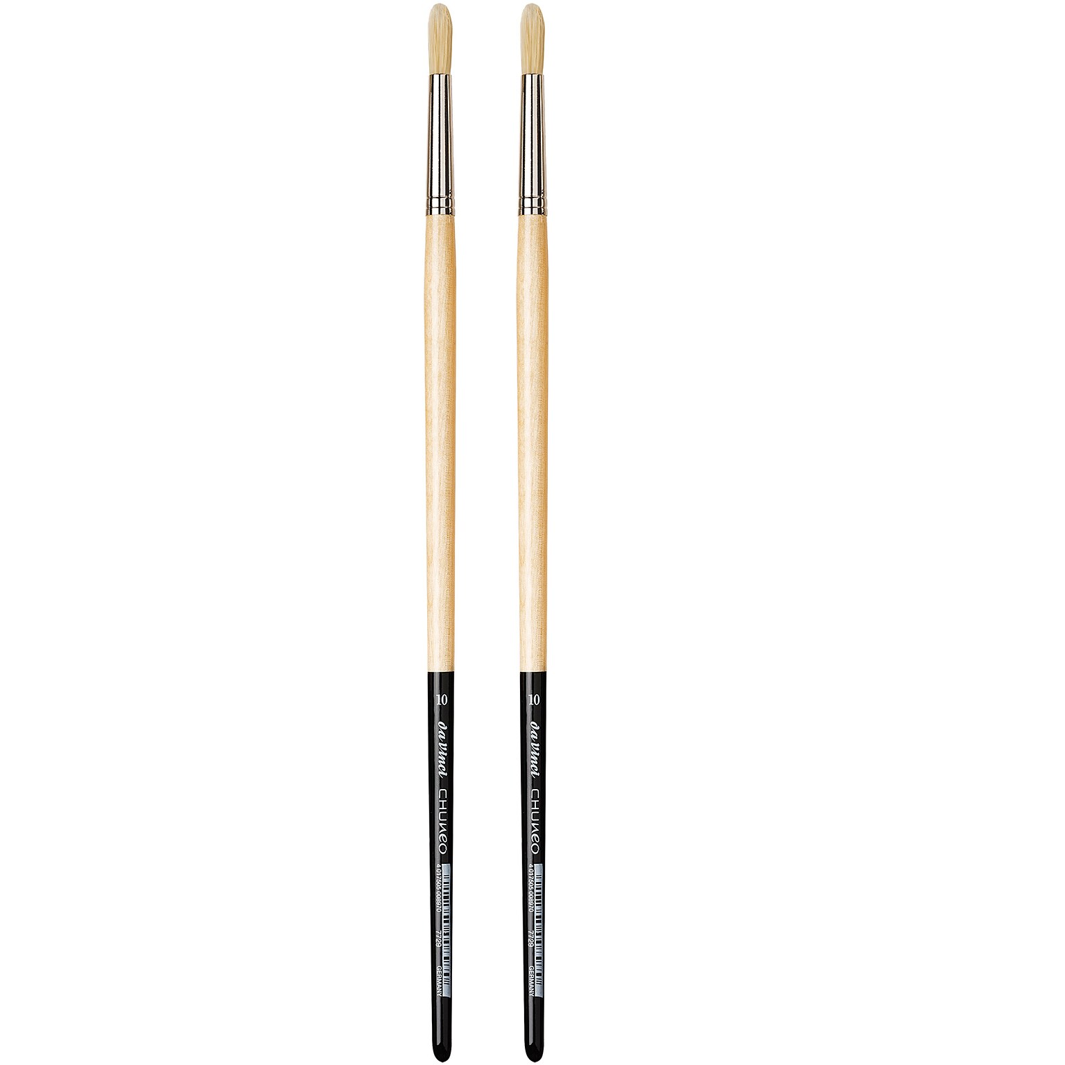 da Vinci CHUNEO Oil Synthetic Hog Round Brush, 2 /Pack (DVXVA772910-2)