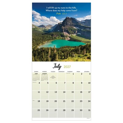 2027 TF Publishing Psalms 12" x 12" Monthly Wall Calendar, Multicolored (27-1024)