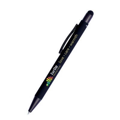 Fleetwood Stylus Satin Soft Touch Gel Click Pen (Recycled Aluminum)