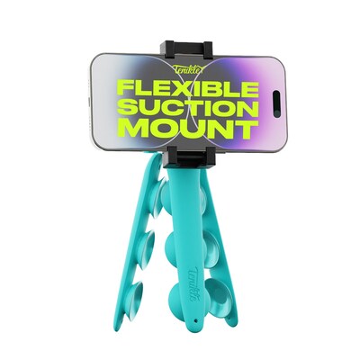 Tenikle Bendable Suction Cup Camera Mount & Holder, iPhone & Android Compatible, Teal (TPRO-01-TEA)