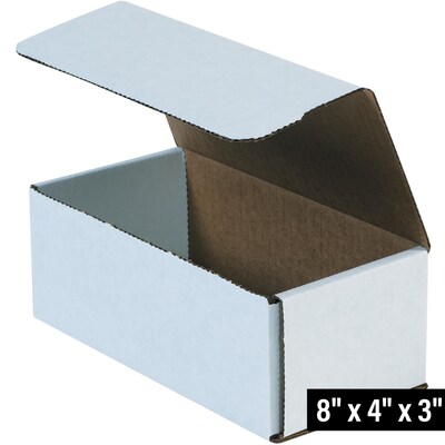 8" x 4" x 3" Corrugated Mailers, 50/Bundle (M843)