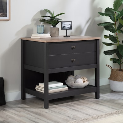 Sauder Cottage Road Lateral File Cabinet, Letter/Legal Size, 30H x 32W x 22D, Raven Oak (431263)