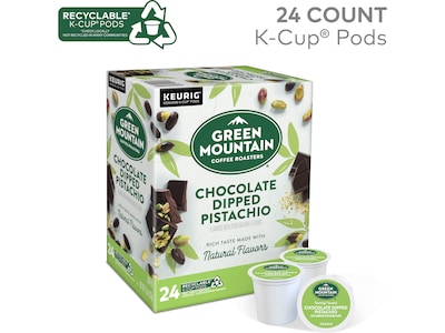 Green Mountain Coffee Roasters Chocolate Dipped Pistachio Coffee Keurig® K-Cup® Pods, 24/Box (5000378228)