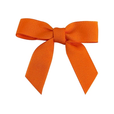 JAM Paper Grosgrain Bows, Orange Grosgrain, 100/pack (52640349275)