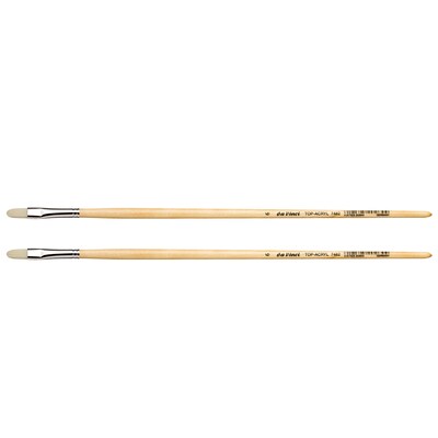da Vinci TOP-ACRYL Oil and Acrylic Synthetic Bristle, Filbert Brush, 2/Bundle (DVXVA74826-2)