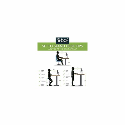 Bush Business Furniture Move 60 27"-48" Adjustable Standing Desk, Platinum Gray/Cool Gray Metallic (M6S4824PGSK)
