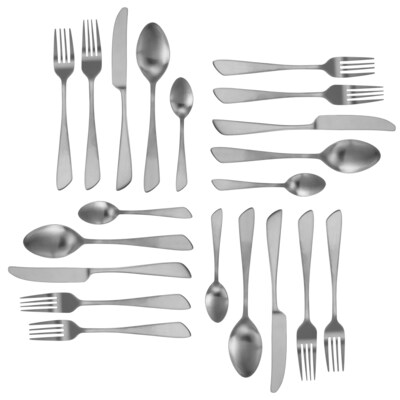 MegaChef Gibbous Stainless Steel Flatware Set,  20 Piece (937112461M)
