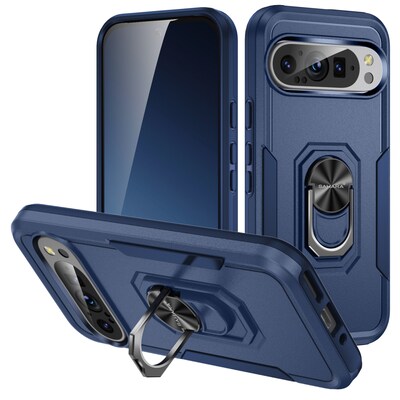 SaharaCase Raider Series Heavy-Duty Case for Google Pixel 9 and 9 Pro, Desert Blue (CP00603)