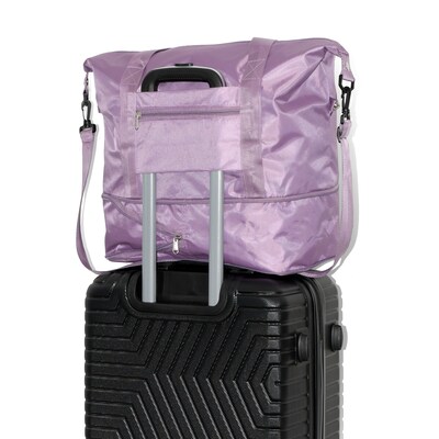 Nicci Polyester Travel Duffel, Light Purple (CBM10003-LPUR)