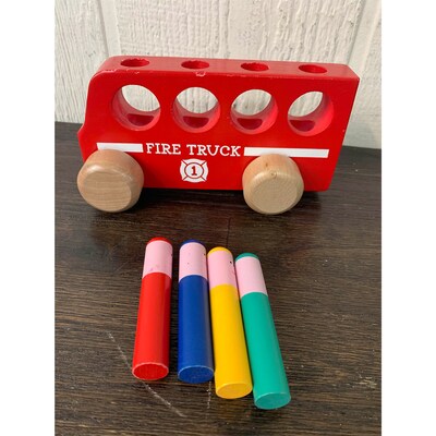 The Original Toy Company Pop Up Fire Truck, Multicolored (OTC59785)