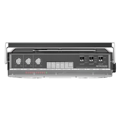 ION Retro Glow Bluetooth Boombox, Translucent (RETRGLWXUS)