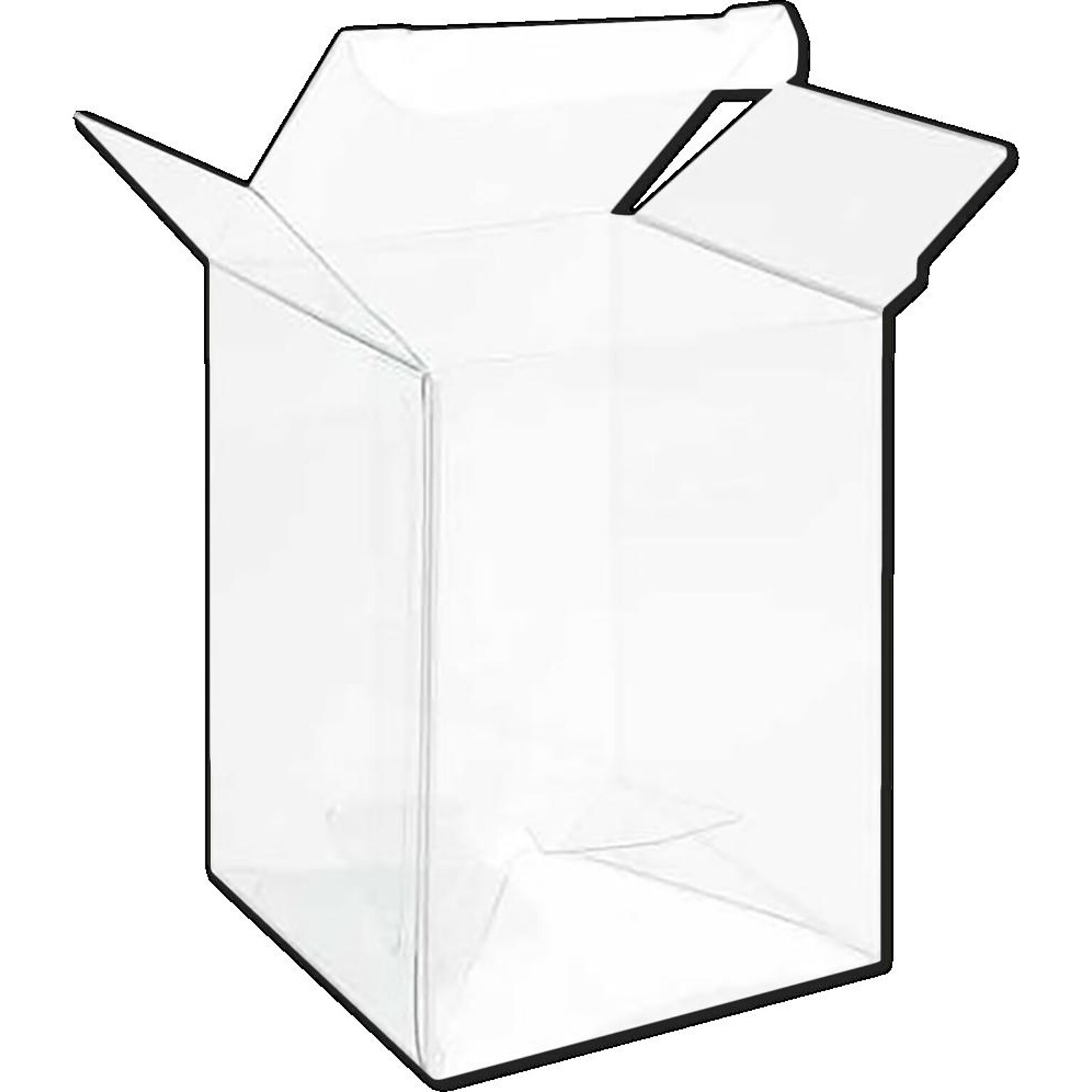 JAM Paper Pop & Lock Top Clear Gift Boxes, 2 1/2 x 2 1/2 x 3 5/8, 25/pack (CB-PLB140)