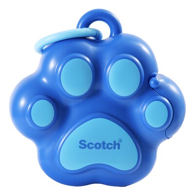 Scotch Paw Desktop Dispenser w/Tape, 1 Core, Blue (159-PAW-B)