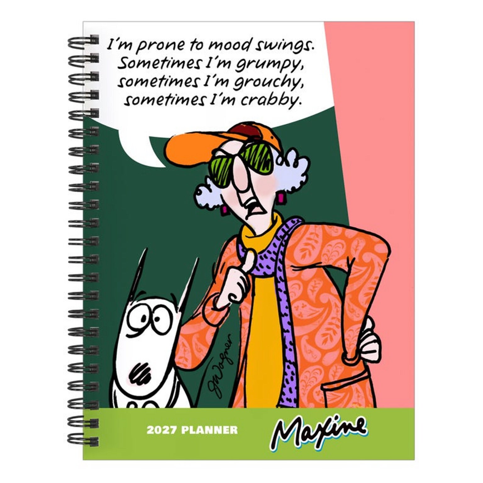 2027 TF Publishing Maxine 6.5 x 8  Weekly & Monthly Standard Planner, Paperboard Cover, Multicolored (27-9230)