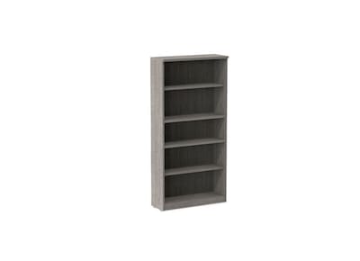 Alera Valencia Series Bookcase, 5-Shelves, 31.75 x 14 x 64.75, Gray (ALEVA636632GY)