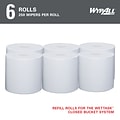 WypAll PowerClean WetTask Wipers, White, 250 Sheets/Roll, 6 Rolls/Case (53850)