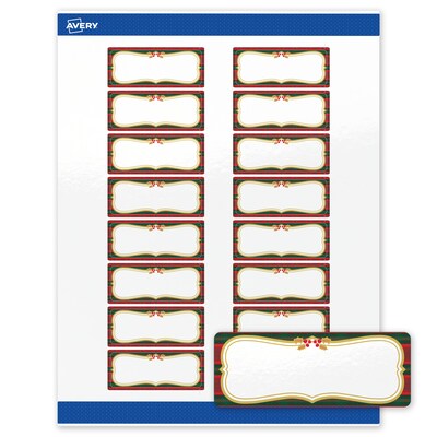 Avery Rectangle Multipurpose Labels, 1 x 2-5/8, White, 160/Pack (19479370509)