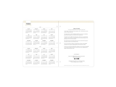 2023-2024 Blue Sky Day Designer Secret Garden 8.5" x 11" Academic Monthly Planner, Plastic Cover (137901-A24)