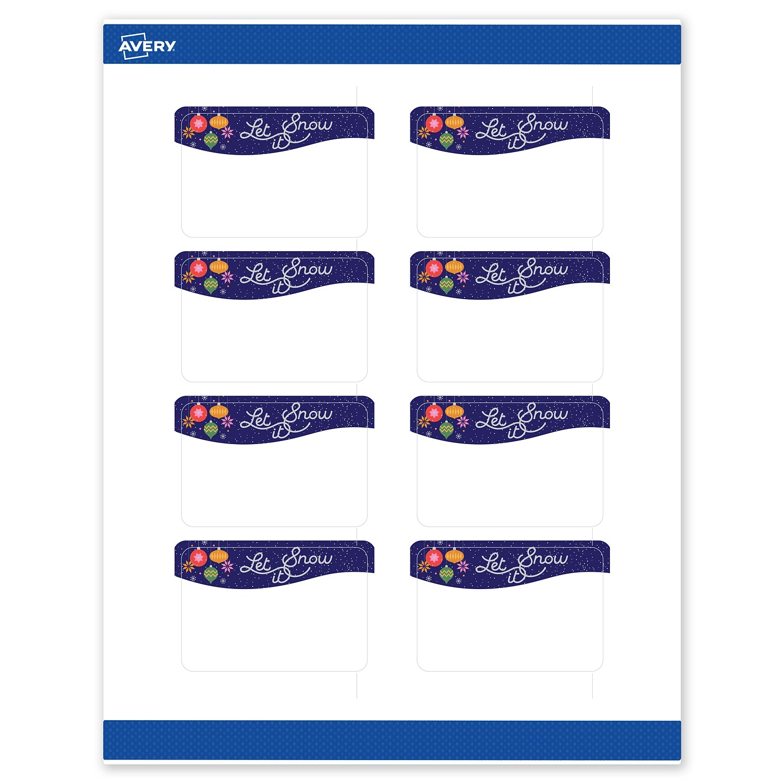 Avery Rectangle Multipurpose Labels, 2 x 3, White, 80/Pack (19479370442)