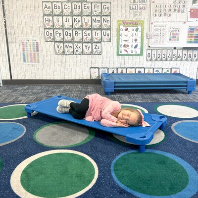 Kore Design Stackable Toddler Cot, 40" x 23" x 7", Blue (KD-KC4311)