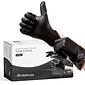 FifthPulse Powder Free Vinyl Exam Gloves, Latex Free, Large, Black, 100/Box (FMN100035)