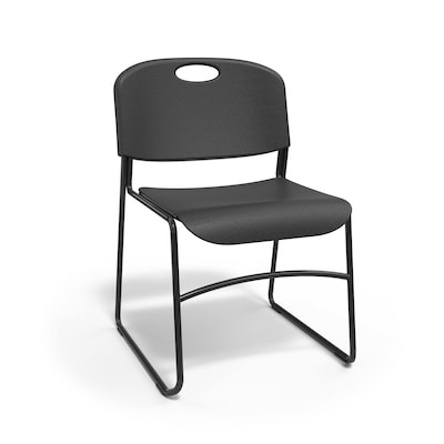 Quill Brand® Resin Student/School Chair, Black, 4/Pack (51475)